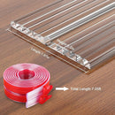 HOMREALM Baby Proofing 7.05ft Long (1.97" Wide) Corner Protector Baby Corner Guards Furniture Corner & Edge Safety Bumpers Clear Baby Proofing Bumper Cushion for Table Furniture Sharp Corners by TinyTreasures Baby Boutique