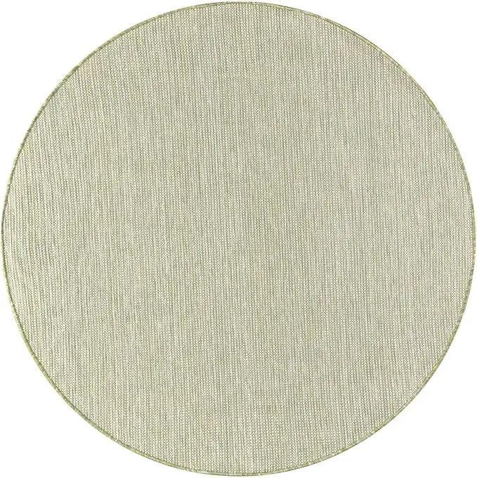 Keen Home Design Terrace Outdoor Round Rug - 5ft Round Washable Indoor/Outdoor Rug for Patio, Kitchen, Balcony, Beach, Garden, Deck and Porch, Size: 5'3" Round, photo 3 of 6