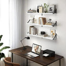Heimlove Floating Shelves for Wall, 36 Inch Long Wood Floating Bookshelf Set of 3, Wall Mounted Hanging Shelf for Bathroom Bedroom Kitchen, White by CozyNest Decor