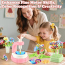 VoyCliza Flower Craft Kit for Girls Ages 4-8 – DIY Bouquet Maker Toy with Wrapping Paper, Creative Art Birthday Gift for Kids, Educational Craft Toys for Girls Age 5 6 7 by TinyTreasures Baby Boutique