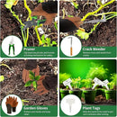 20-Piece Gardening Tools with Fashion and Durable Storage Bag - Heavy Duty Garden Tools Stainless Steel Rust-Proof Ergonomic Garden Tool Set - Ideal Gifts for Women and Men - Portable Gardening Kit