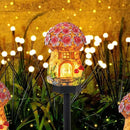 Dazzle Bright Solar Mushroom Lights Fairy Garden Lights for Home Decor Outdoor Decorative Stakes Mushroom House Solar Powered LED Landscape Lighting for Lawn, Walkway, Patio, Yard by CozyNest Decor