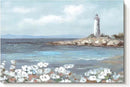 cozy country Lighthouse Wall Art 36"x24" - Coastal Pictures Beach Canvas Ocean Decor - Nautical Artwork Seascape Hand Painting for Bedroom, Sea House by CozyNest Decor