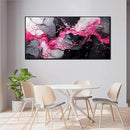 Abstract Wall Art for Living Room, Pink Canvas Wall Decor for Bedroom, Framed Picture Print, Large Size 59x29 Inches by CozyNest Decor