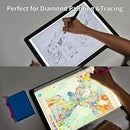 Phylosal Rechargeable A4 Light Pad with Carry Bag, Ultra-Thin Magnetic Tracing Light Box for Drawing, Diamond Art Painting Light Board with Side Button, Super Bright Light Table for Sketching (Black) by TinyTreasures Baby Boutique