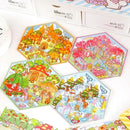 4 Sets DIY 3D House Stickers - Four Seasons Theme: Create Your Own Cute Cartoon Miniature Scene Sticker Art Kit for Kids & Adults, Stress Relief (Spring Summer Autumn Winter Theme) by TinyTreasures Baby Boutique