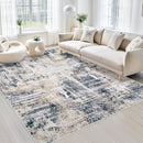 Area Rugs 5x7 Living Room: Washable Rug Modern Abstract Rugs Soft Non Slip Neutral Rug Stain Resistant Indoor Carpet for Bedroom Kitchen Dining Room Nursery Home Office Rugs(Black Brown,5'x7') by TinyTreasures Baby Boutique