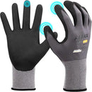 Kebada W2 Safety Work Gloves, Micro-Foam Nitrile Coated Gloves, Touchscreen,Ideal for Package Handling, Gardening, Construction, 1 Pair XX-Large by GreenHaven Gardens
