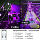 Purple Halloween Lights, 800LED 330FT Purple String Lights 8 Modes Timer Plug in Waterproof Indoor Outdoor Purple Christmas Lights for Halloween Christmas Garden Party Decoration by GreenHaven Gardens