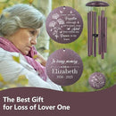 ASTARIN Engraving Wind Chimes for Loss of Loved One, Personalized Wind Chimes Memorial, Bereavement Gifts for Loss of Mother, Windchimes in Memory of a Loved One, Outside Windchime(Produced in USA) by CozyNest Decor