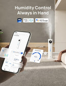 Dreo 11L Smart Humidifier Large Room 700 ft², 100H Cool Mist Air Humidifiers for Bedroom, Top-Fill Self-Cleaning Tank, 26dB, Auto Mode, Aroma Box, RGB Light, Remote & APP Control, Baby, Plant, Silver by TinyTreasures Baby Boutique
