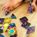 CreateOn Crayola Cosmic Magnetic Tiles, Building Set for Kids, Magnetic Building Toys for Kids, STEM Learning Toys for Boys and Girls Ages 3 and Up, 40-Piece Set (Cosmic) by TinyTreasures Baby Boutique