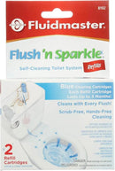 Fluidmaster 8102P8 Flush 'n Sparkle Automatic Toilet Bowl Cleaning System Refills, Blue 2-Pack, Upgraded Version by CozyNest Decor