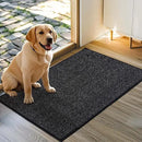 JSEI Dirt Trapper Door Mat 24"x36" Non-Slip Washable Entrance Mat, Dog Doormats, Absorbent & Fade-Resistant Floor Mats, Low Profile Welcome Mats for Entryway, Front Door, and Inside Entrance, Black by CozyNest Decor