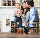 Shazo 6 PC Airtight Food Storage Containers - BPA Free Clear Plastic Snack & Spice Containers with Easy Lock Lids - Kitchen and Pantry Organization for Herbs, Coffee, Tea - 0.5L / 2.1 Cups by CozyNest Decor