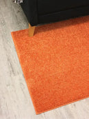 KOECKRITZ Soft and Colorful Kids Classroom Area Rugs (Passes Flammability Pill Test) Many Sizes and Bright Colors to Select from (9' Round, Tangerine) by CozyNest Decor
