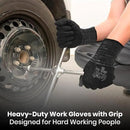 10 OR 20 Pairs Work Gloves–Heavy Duty Rubber Coated Safety Work Gloves–Multipurpose Gloves by GreenHaven Gardens