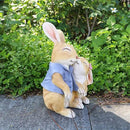 Garden Rabbit Statue Outdoor Decor Resin Funny Bunny Figurines for Outdoor Patio Lawn Yard Art Decoration Christmas Housewarming Gift by GreenHaven Gardens