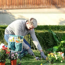 SONGMICS Garden Kneeler and Seat, Multifunctional Garden Kneeling Bench, Gardening Gifts for Women Men, Folding Gardening Stool, with 1 Tool Bag, 6-Inch Wide Kneeling Pad, Dark Green UGGK49L by GreenHaven Gardens