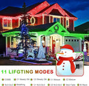 JMEXSUSS 400 LED Christmas Icicle Lights Outdoor, Red & Green Halloween Icicle Lights Clear Wire,Connectable String Lights Plug in for Christmas Party Outdoor Eaves Home Xmas Decorations by GreenHaven Gardens