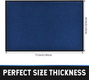 Profile Rubber Door Mat, 72x48inch, Heavy Duty, Entrance Doormat, Indoor and Outdoor, Waterproof, Easy Clean Shoe Scraper, Home Rug Welcome Mats for Entryway, Patio, Porch(Blue) by GreenHaven Gardens