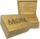 Mom Gifts from Daughters - Personalized Gift for Mom from Kids, Wooden Memory Box for Keepsakes, Unique Gifts from Son for Mothers Day, Christmas, Cute Birthday Gifts Ideas, Xmas Present, 11x8x4,75 in by TinyTreasures Baby Boutique