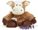 warmies Junior Microwavable & Weighted Stuffed Animals, Cow - Heated Stuffed Animal Plushie for Warmth & Comfort - Cute Soft Plush Toys for Adults & Children (Boys, Girls, Babies & Toddlers) by TinyTreasures Baby Boutique