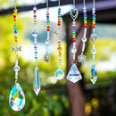 Suncatcher Crystal Prisms Hang Pendants Garden Window Sun Catcher Rainbow Chandelier Beads Chain Ornament, Pack of 7 by GreenHaven Gardens