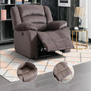 EBELLO Classic Power Recliner Chair, Oversized Electric Reclining Chair with Overstuffed Cushion and Back, Soft Fabric Adults Single Recliner Sofa for Living Room, Brown by CozyNest Decor