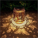 Butterfly Solar Lanterns Outdoor Waterproof Rose Garden Decor Gifts for Women Mom Grandma Hanging Solar Lights Metal Lantern Decoration Outside for Yard, Patio, Backyard, Porch by GreenHaven Gardens