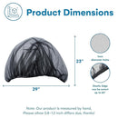 Enovoe Mosquito Net for Stroller - Bug Net for Stroller - Black Breathable Durable Polyester Mesh - Fits Strollers, Bassinets, Cradles, Playards - Pack N Plays Mini Cribs - Machine Washable by TinyTreasures Baby Boutique
