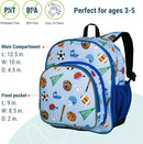 Wildkin 12-inch Kids Backpack – Padded, Adjustable, Ideal for Daycare & Travel - Game On by TinyTreasures Baby Boutique