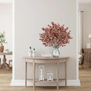 Sggvecsy 15 Pcs Babys Breath Artificial Flowers Gypsophila Bouquets Bulk Real Touch Fake Silk Flowers for Home DIY Floral Arrangement Table Centerpiece Fall Autumn Decoration (Orange Brown) by CozyNest Decor
