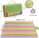 Beach Blanket Extra Large Picnic Blanket Outdoor Blanket Waterproof Sand Free Oversized Camping Mat Foldable Portable Handy Tote for Travel Sports Home Yoga Park Grass Lawn, 79"x57" by TinyTreasures Baby Boutique