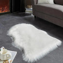 AMTOVO Faux Fur Rug, White Small Area Rug, Fluffy Sheepskin Rug, Fuzzy Ultra Soft 2 x 3 ft Shag Rugs for Bedroom Sofa Throw Cushion Room Decor, Sheepskin by CozyNest Decor