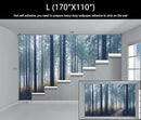 WFBHUA-Dark Forest Tree Wallpaper Mural Nursery Woodland Natural Landscapes Wall Murals for Bedroom Living Room(Not Peel and Stick) by CozyNest Decor