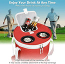 Tirrinia Large Pop-Up Golf Cooler Bag- Insulated Collapsible Cooler with Flat Drink Table for Golf Cart, Lightweight and Portable Ice Beach Cooler for Travel, Fishing, Picnics, Hiking, Camping by GreenHaven Gardens