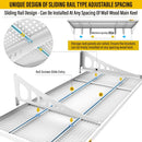 2Pack 1.64x4ft Adjustable Metal Garage Wall Shelving Heavy Duty Garage Storage Shelf Wall Mounted White by GreenHaven Gardens