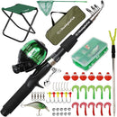 DaddyGoFish Kids Fishing Pole - Rod Reel Combo Tackle Box Starter Set - First Year Small Dock Gear Kit for Boys Girls Toddler Youth Age Beginner Little Children Junior Anglers Older Kids by TinyTreasures Baby Boutique