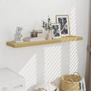 Fun Memories 55 Inch Fireplace Mentel Shelf, 10 Inch Deep Shelves for Display & Wall Storage, Rustic Wood Wall Shelf, Extra Long Floating Shelves for Living Room Laundry Room, Oak, Set of 1 by CozyNest Decor