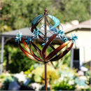 Outdoor Metal Wind Spinner for Yard Garden - Large Kinetic Wind Sculptures Spinners Outdoor, Gift for Birthday, Anniversary, Housewarming, Christmas (W26 x H86) by GreenHaven Gardens
