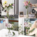 Clear Flower Vase, Non-breakable Vases, 6" W x 10" H, Acrylic Vase, Aesthetic Room Decor Cylindrical Modern Flower Vases for Table Centerpiece, Home Decor, Women Floral Arrangement Gift by GreenHaven Gardens