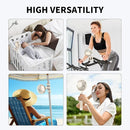 AMACOOL Battery Operated Stroller Fan Flexible Tripod Clip On Fan with 3 Speeds and Rotatable Handheld Personal Fans for Car Seat Crib Bike Treadmill (Beige) by TinyTreasures Baby Boutique