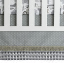 Lambs & Ivy Urban Jungle 4-Piece Crib Bedding Set - Gray, Brown, White, Jungle by TinyTreasures Baby Boutique