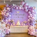 RUBFAC 129pcs Pastel Purple Balloon Arch Kit Different Sizes 18 12 10 5 Inches, Light Purple Lavender Balloons Garland for Birthday Baby Shower Gender Reveal Wedding Party Decoration by TinyTreasures Baby Boutique