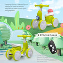 6V Electric Baby Balance Bike with Bubble Machine,4 in 1 Toddler Balance Bike w/Remote Control for 1 Year Old Boys Girls Kids Bubble Bike Ride on Toys w/Powered Motor,Music,LED Lights (Cyan) by TinyTreasures Baby Boutique