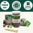 Cute Farms Terrarium Starter Kit | Moss, Vermiculite, Soil, Pebbles, Plant Food, Finishing Tools, Build and Care Guide | DIY Succulent Terrarium for Adults and Kids (Medium) by CozyNest Decor