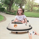12V Electric Ride on Bumper Car for Toddlers, Kids Bumper Car with Remote Control, 360 Degree Spin, LED Lights, Dual Joysticks, Safety Belt for 18+ Months Kids, White by TinyTreasures Baby Boutique