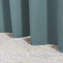 NICETOWN Room Darkening Curtains Extra Long 110 Inches, Grommet Thermal Insulated Weighted Window Treatments for Living Room/Farmhouse, W66 x L110, Greyish Blue, 2 Panels by TinyTreasures Baby Boutique