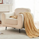 EMME Muslin and Fleece Queen Blanket Reversible - 80"*90" Beige Soft Warm Throw Blankets for Couch Bed Picnic Travel Bed by CozyNest Decor